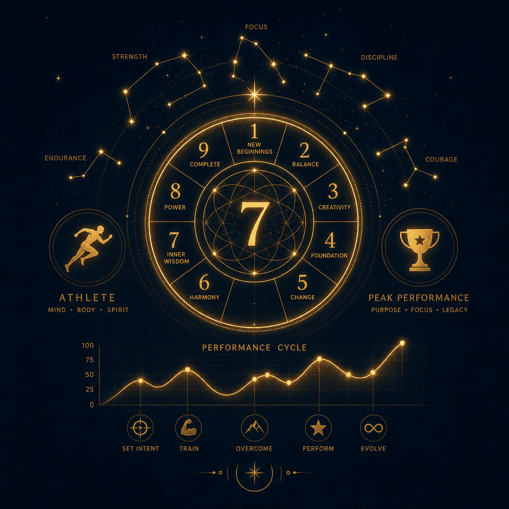Analytics chart with star constellation — instant numerology analysis